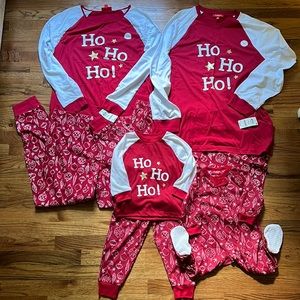 Matching family Christmas Pajamas.